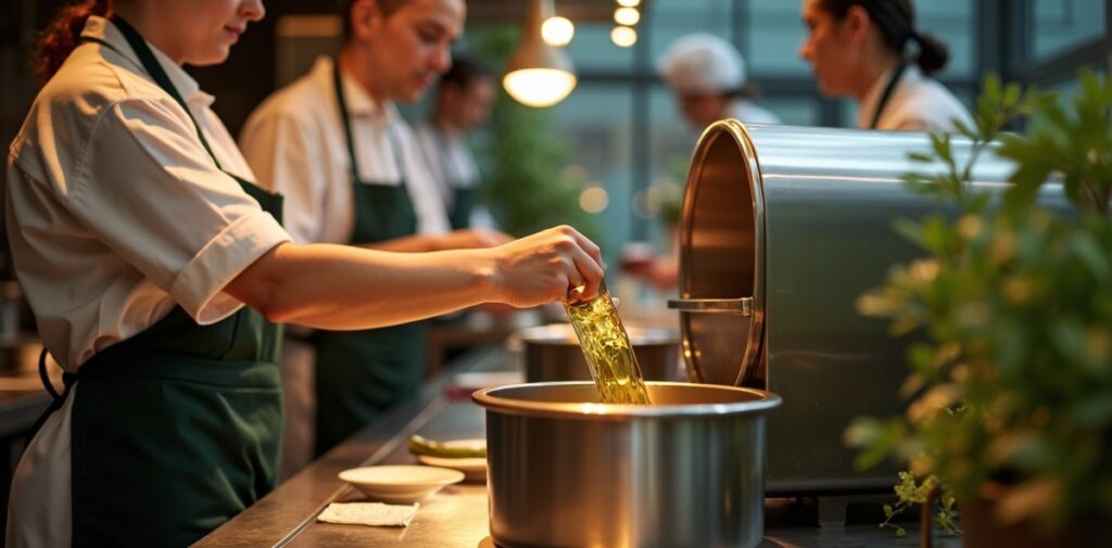 used cooking oil pickup